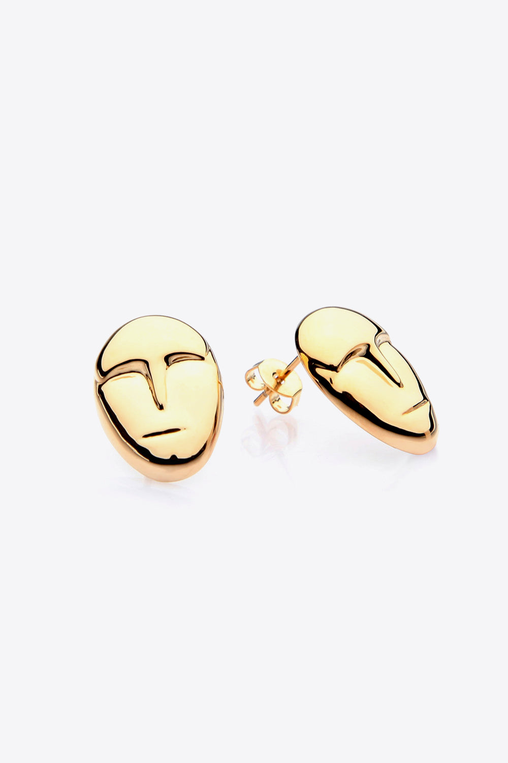 Abstract Face Figure Stud Earrings