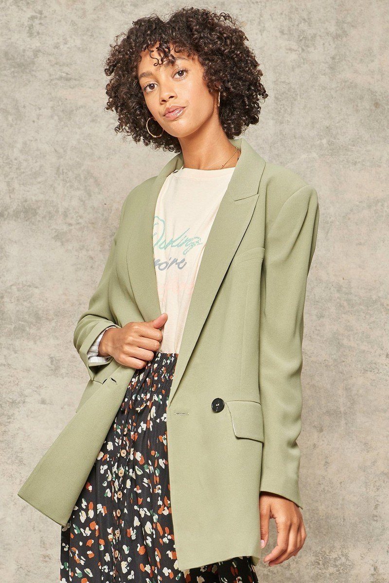 Pistachio Oversized Blazer