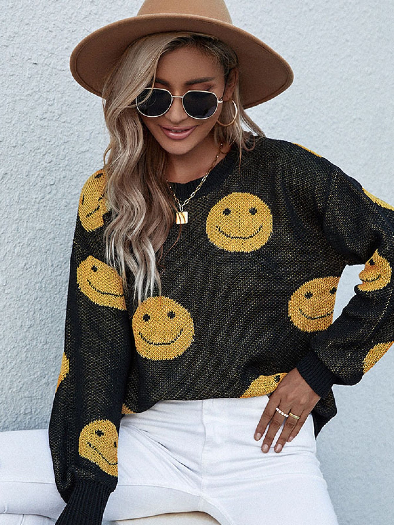 Phoebe Smiley Face Sweater