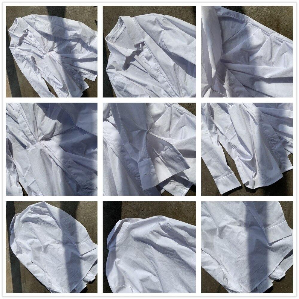 Twisted Drama White Button Up Shirt