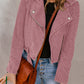 Scarlett Belted Zip-Up Corduroy Jacket