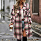 Nina Plaid Button-Up Shacket with Pockets