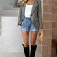 Houndstooth Double-Breasted Blazer
