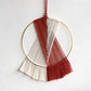 Contrast Fringe Round Macrame Wall Hanging