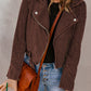 Scarlett Belted Zip-Up Corduroy Jacket