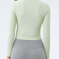 Crisscross Ribbed Cropped Sports Top