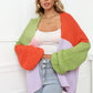Tracy Color Block Cardigan Sweater