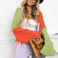Tracy Color Block Cardigan Sweater