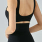 Cutout Curved Hem Sports Tank
