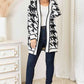 Woven Right Houndstooth Cardigan