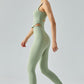 Cutout Curved Hem Sports Tank