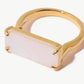 18K Gold-Plated Natural Stone Ring