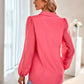 Grid Balloon Sleeve Shirt