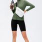 Zip Up Exposed Seam Top with Pockets
