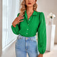 Grid Balloon Sleeve Shirt