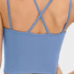 Double-Strap Cropped Yoga Cami