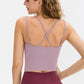 Double-Strap Cropped Yoga Cami