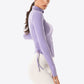 Side Drawstring Zip-Up Sports Jacket