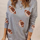 Football Sunday Shimmer Sequin Sweatshirt