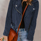 Scarlett Belted Zip-Up Corduroy Jacket