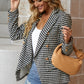 Houndstooth Double-Breasted Blazer