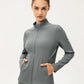 Zip Up Fleece Lined Sports Jacket with Pockets