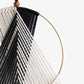 Contrast Fringe Round Macrame Wall Hanging