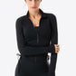 Side Drawstring Zip-Up Sports Jacket