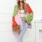 Tracy Color Block Cardigan Sweater
