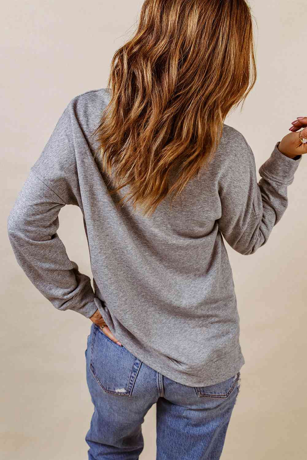 Football Sunday Shimmer Sequin Sweatshirt