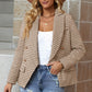 Houndstooth Double-Breasted Blazer