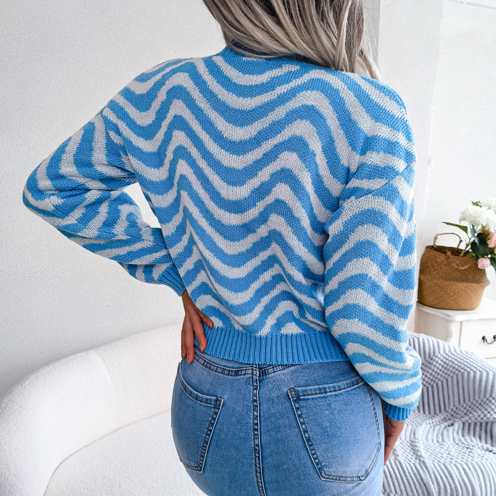 Winnie Wavy Stripe Sweater