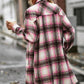 Nina Plaid Button-Up Shacket with Pockets