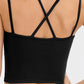 Double-Strap Cropped Yoga Cami