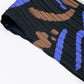Abstract Print Accordion Pleated Midi Dress