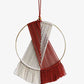 Contrast Fringe Round Macrame Wall Hanging