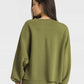 Dropped Shoulder Round Neck Sports Top