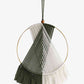 Contrast Fringe Round Macrame Wall Hanging
