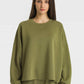 Dropped Shoulder Round Neck Sports Top