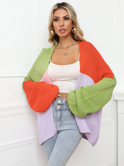 Tracy Color Block Cardigan Sweater