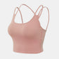 Double-Strap Cropped Yoga Cami
