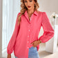Grid Balloon Sleeve Shirt