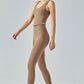 Cutout Curved Hem Sports Tank
