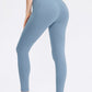 Exposed Seam High Waist Athletic Leggings