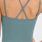 Double-Strap Cropped Yoga Cami