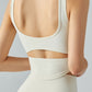 Cutout Curved Hem Sports Tank
