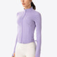 Side Drawstring Zip-Up Sports Jacket