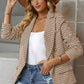 Houndstooth Double-Breasted Blazer