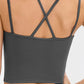 Double-Strap Cropped Yoga Cami