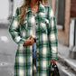 Nina Plaid Button-Up Shacket with Pockets